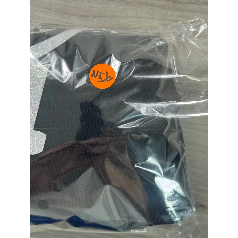 Justice Girls Black Hoodie‎ Pullover Glitter Graphic Logo Size M 10